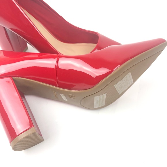 BAMBOO | Red Patent Leather Pump - Picture 11 of 14